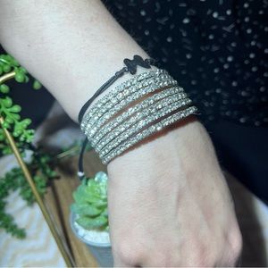 -🌸5/$25🌸Wrap Studded Faux Diamond Accent Bracelet